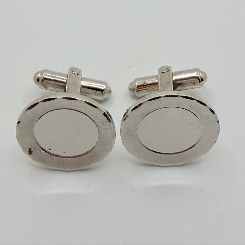 Men’s Vintage Hickok USA Cuff Links Silver Plate​​
